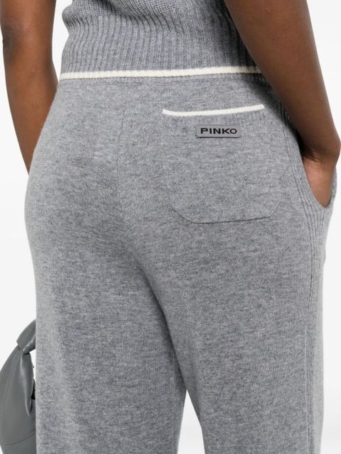 PINKO knitted drawstring trousers - Grey