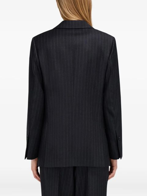 Ferragamo pinstripe double-breasted blazer - Black