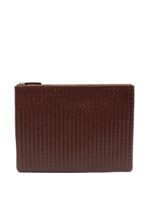 DRAGON DIFFUSION A4 woven clutch bag - Brown - zdjęcie produktu nr 1