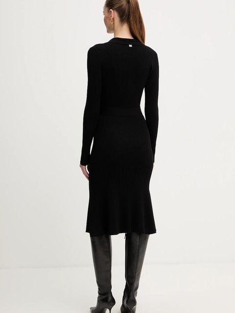 Marciano by Guess sukienka AGATHE kolor czarny maxi rozkloszowana 5BGK07 5891Z