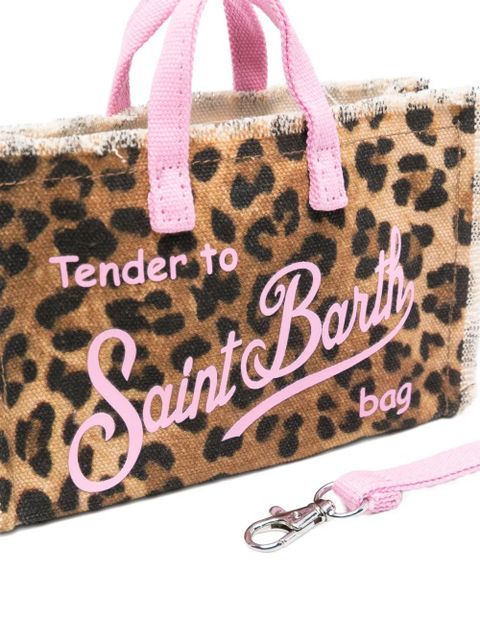 MC2 Saint Barth leopard-print phone bag - Brown