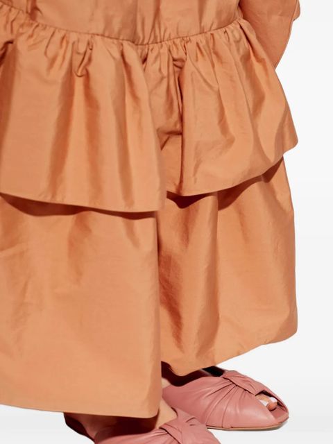 Chloé Suzie knotted leather slides - Pink