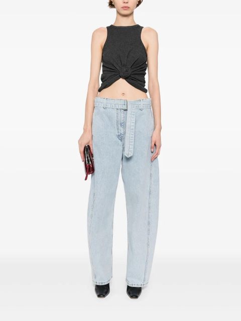 Magda Butrym belted straight-leg jeans - Blue - zdjęcie produktu nr 2