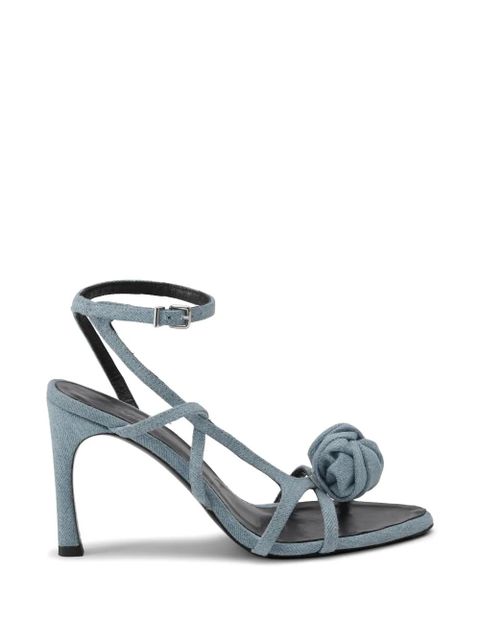 ROTATE BIRGER CHRISTENSEN Knot denim sandals - Blue - zdjęcie produktu nr 1