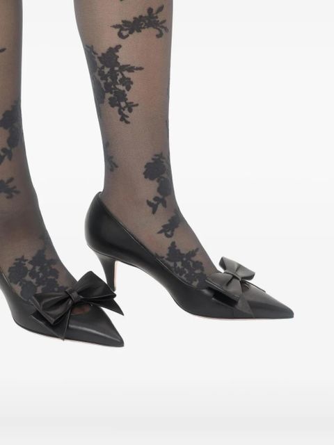 Valentino Garavani 65mm Bowow kidskin pumps - Black