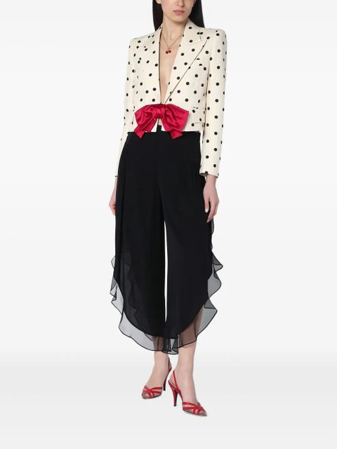 Valentino Garavani georgette balloon trousers - Black
