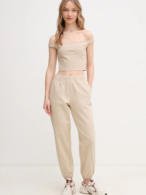 Calvin Klein Jeans top kolor brązowy J20J225542