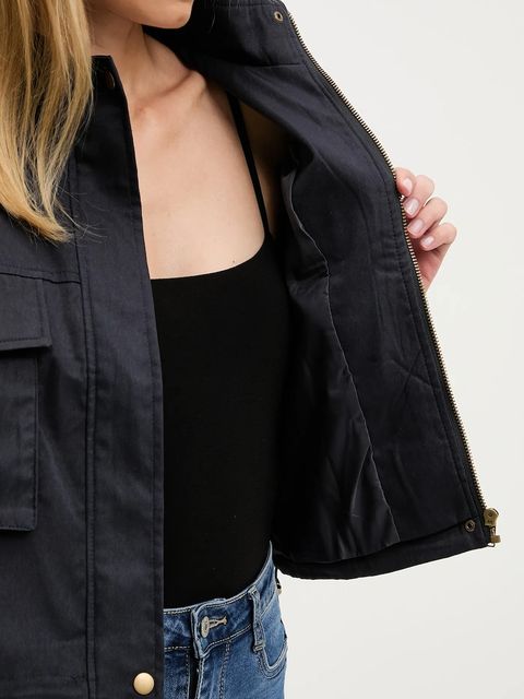 Answear.LAB kurtka kolor granatowy przejściowa