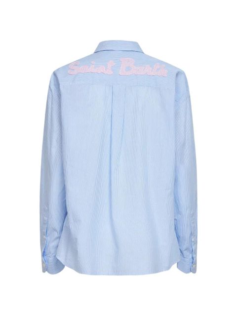 MC2 Saint Barth striped button-down cotton shirt - Blue - zdjęcie produktu nr 2