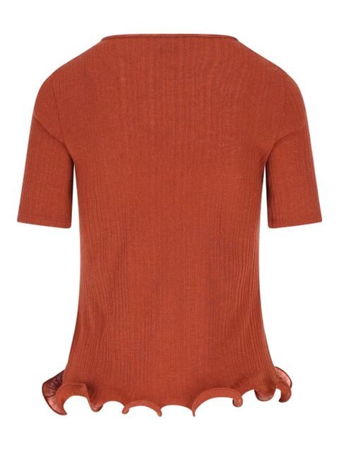 FENDI ruffled T-shirt - Orange - zdjęcie produktu nr 2