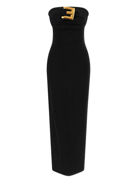 Balmain buckle-detail maxi dress - Black - zdjęcie produktu nr 1