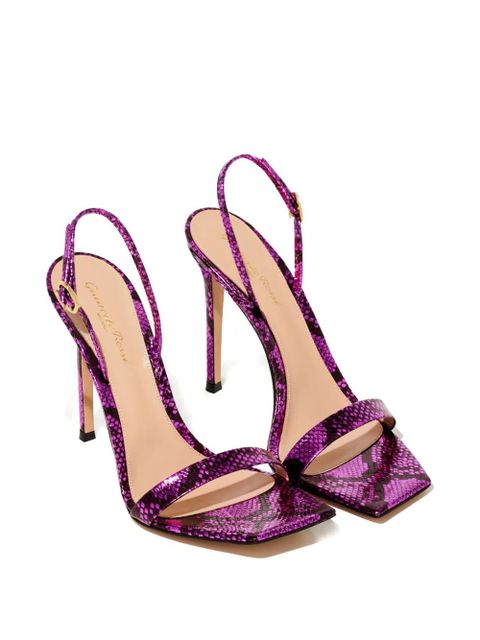 Gianvito Rossi 105mm Ribbon sandals - Purple