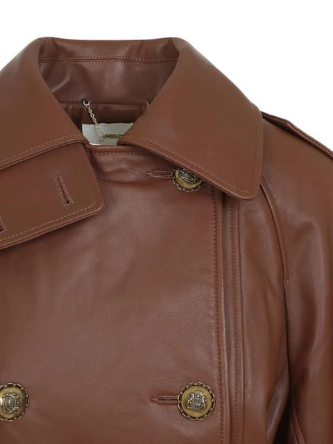 ZIMMERMANN Hypnotic belted leather jacket - Brown - zdjęcie produktu nr 2