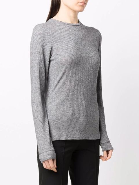 LouLou de Saison Ortigia Lds round-neck sweater - Grey