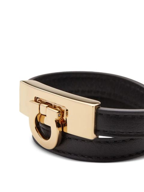 Ferragamo Gancini double twist bracelet - Black - zdjęcie produktu nr 2