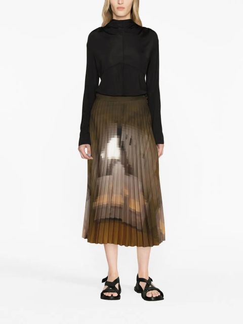 Jil Sander round-neck long-sleeve top - Black