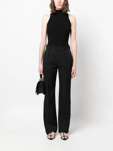 TWINSET mock-neck ribbed top - Black - zdjęcie produktu nr 2