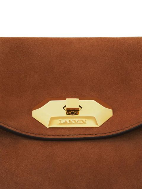 Lanvin Sac Compagnon suede shoulder bag - Brown