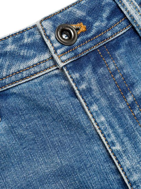 Self-Portrait high-waist flared jeans - Blue