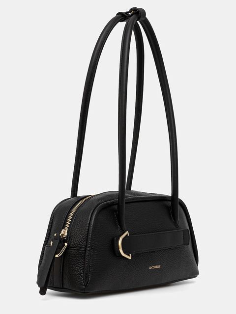 Coccinelle torebka skórzana PAKI kolor czarny E1 U4A 12 02 01 - zdjęcie produktu nr 2