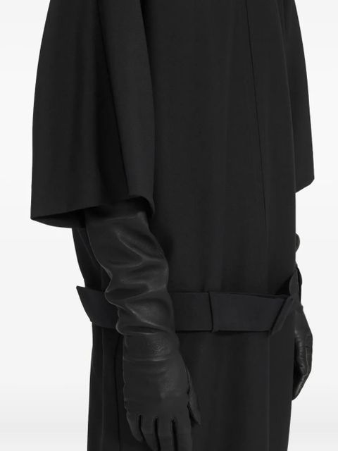 MM6 Maison Margiela leather gloves - Black