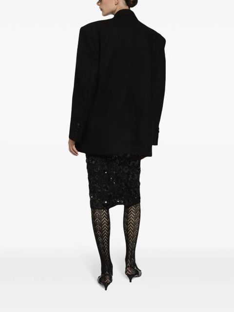 Dolce & Gabbana sequin-embellished skirt - Black