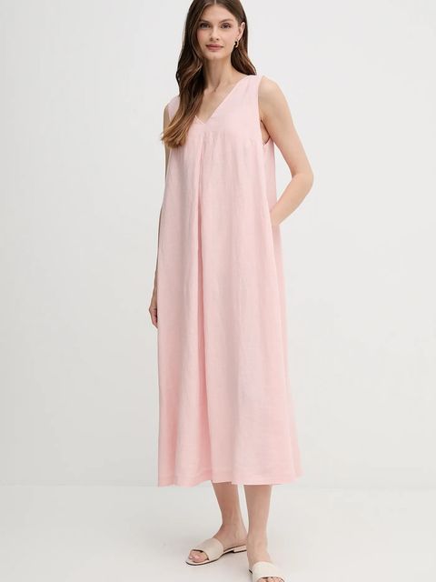 United Colors of Benetton sukienka lniana