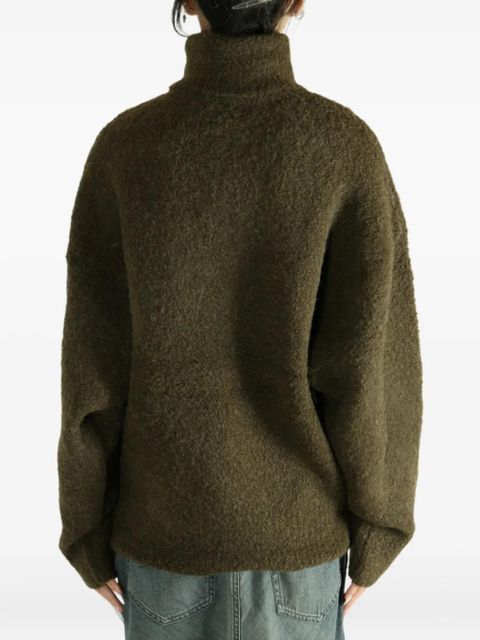 TOTEME high-neck wool sweater - Green