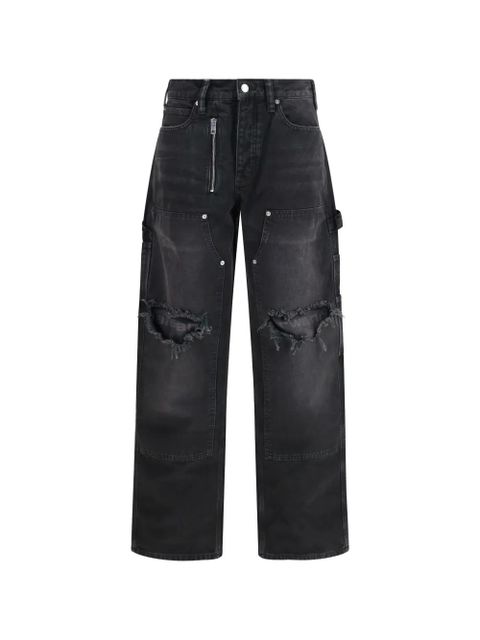 Alexander Wang zip-detail jeans - Black - zdjęcie produktu nr 1