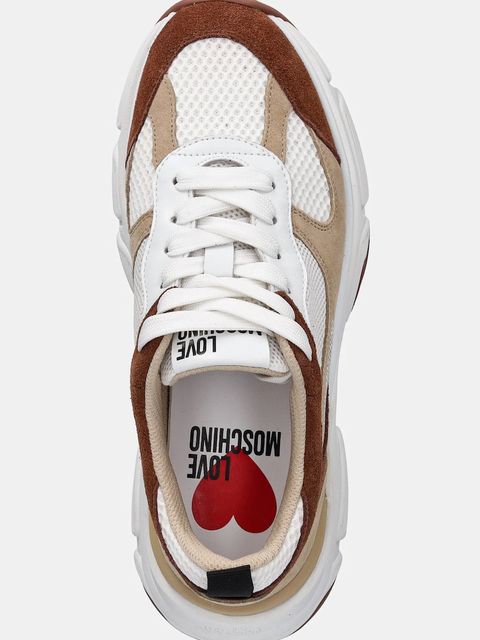 Love Moschino sneakersy damskie kolor biały JA15246G1NIQF10B