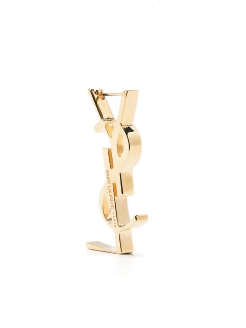 Saint Laurent monogram-lettering earring - Gold - zdjęcie produktu nr 1