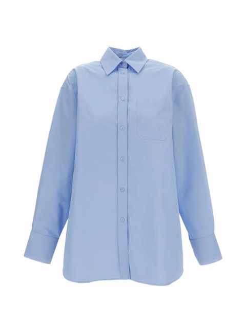 Sportmax pleated shirt dress - Blue - zdjęcie produktu nr 1