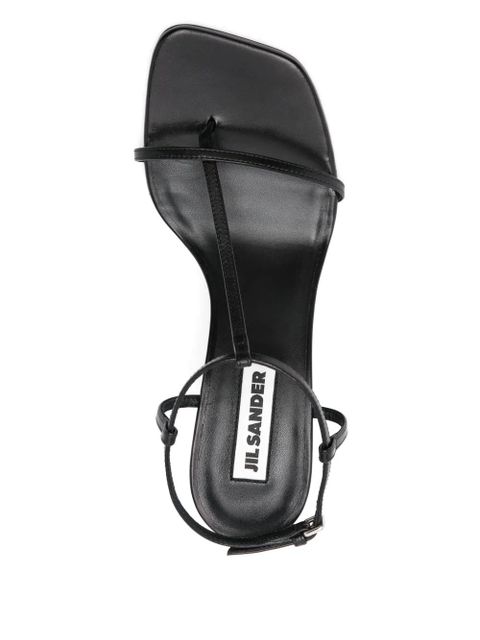 Jil Sander 80mm leather sandals - Black