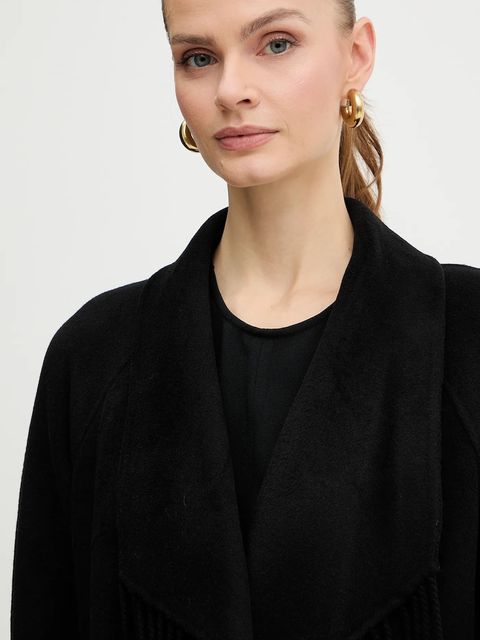 Marciano by Guess płaszcz z dodatkiem wełny LILIANA kolor czarny 5BGL46 7125A