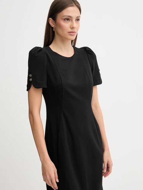 Dkny sukienka kolor czarny mini dopasowana DD3I166A