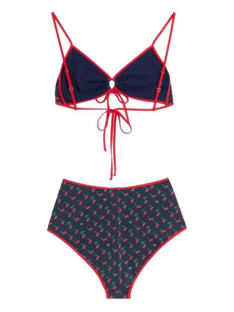 Valentino Garavani Cherryfic-print bikini - Blue - zdjęcie produktu nr 2