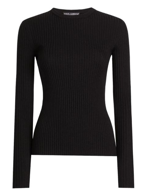 Dolce & Gabbana ribbed sweater - Black - zdjęcie produktu nr 1
