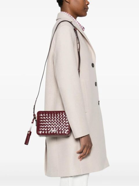 Aspinal Of London Camera woven mini crossbody bag - Red - zdjęcie produktu nr 2