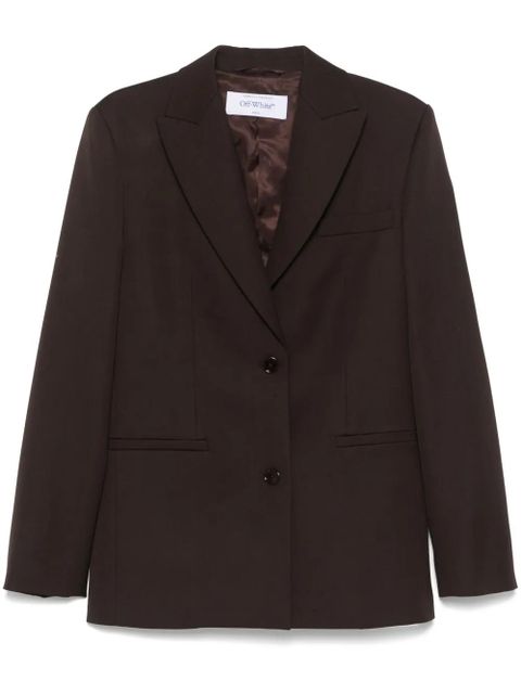 Off-White wool blazer - Brown - zdjęcie produktu nr 1