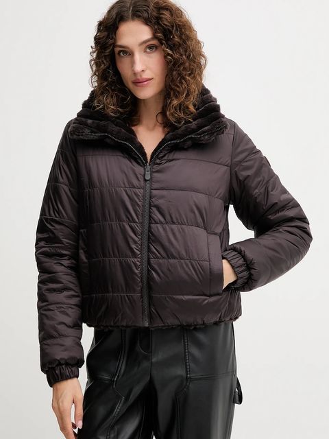 Save The Duck kurtka dwustronna ELINA kolor brązowy zimowa D31352W.VERY21