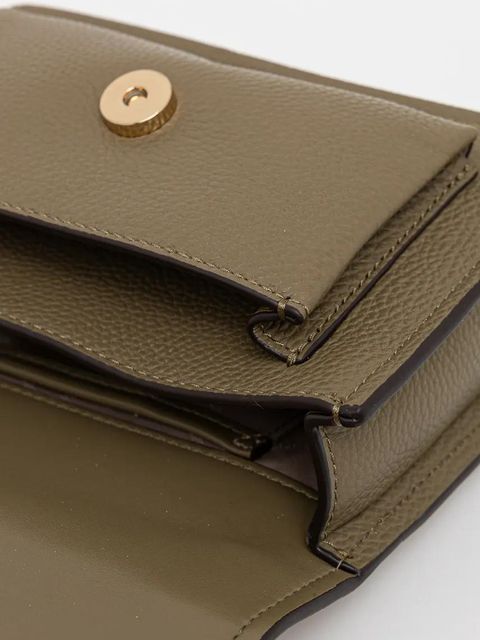 MICHAEL Michael Kors torebka skórzana kolor zielony 32T4GC7C1T