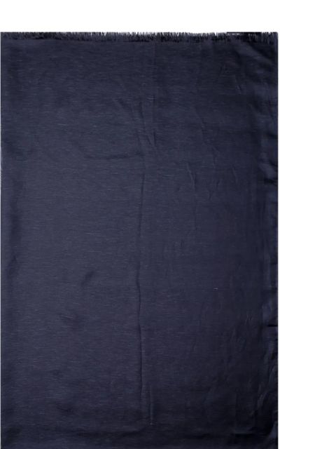 Max Mara frayed-edge scarf - Blue