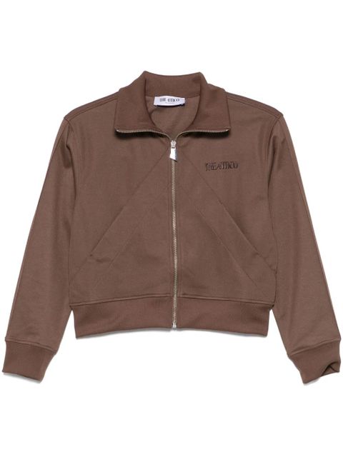 The Attico logo-appliqué sweatshirt - Brown - zdjęcie produktu nr 1