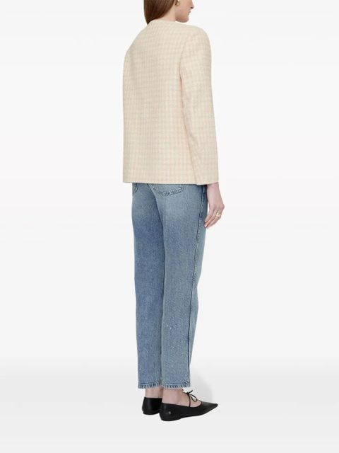 ANINE BING Janet houndstooth tweed jacket - Neutrals