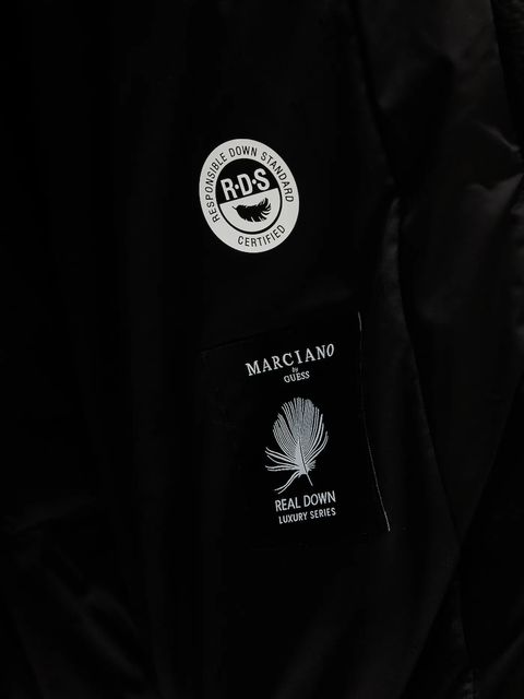 Marciano by Guess kurtka puchowa ELLY kolor czarny zimowa 5BGL38 7374A