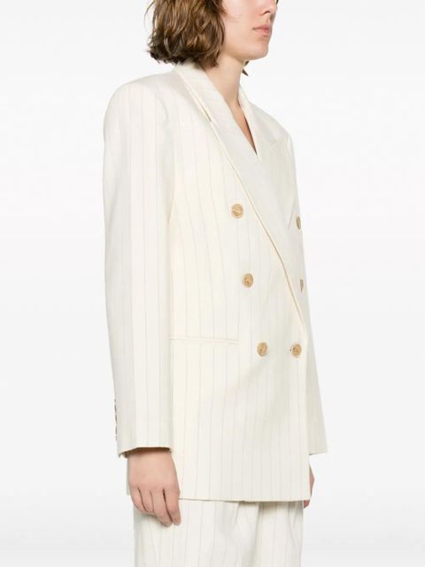 ZIMMERMANN Luminosity pinstriped double-breasted blazer - Neutrals - zdjęcie produktu nr 2