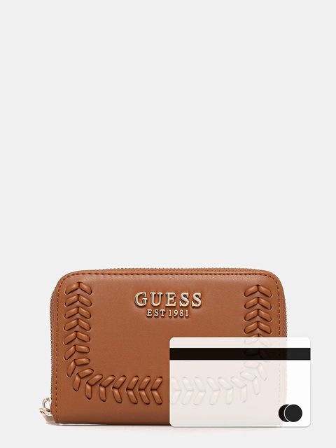 Guess portfel TATUM damski kolor brązowy SWNG96 67140