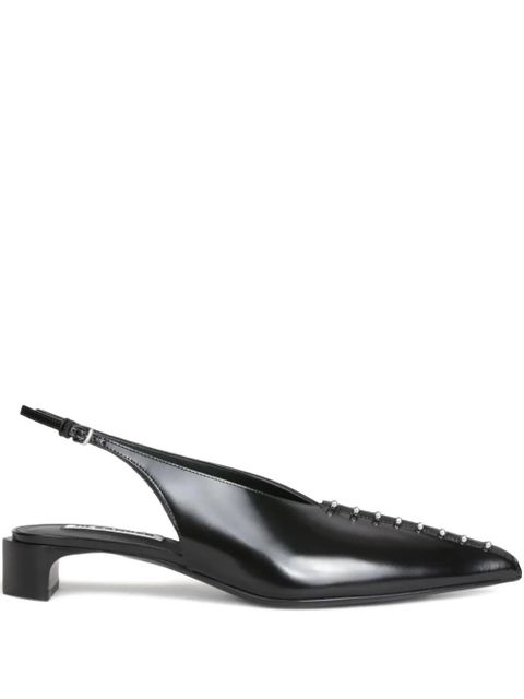 Jil Sander studded slingback pumps - Black - zdjęcie produktu nr 1