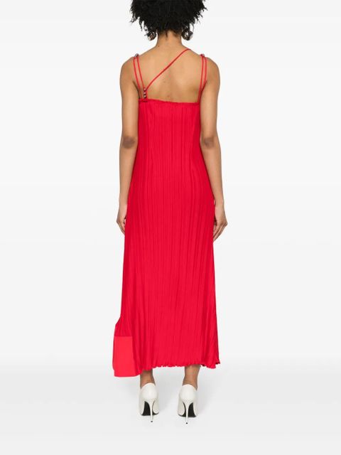 Lanvin plissé-effect dress - Red