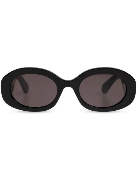 Chloé Eyewear oval-frame recycled-acetate sunglasses - Black - zdjęcie produktu nr 1